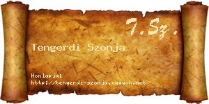 Tengerdi Szonja névjegykártya